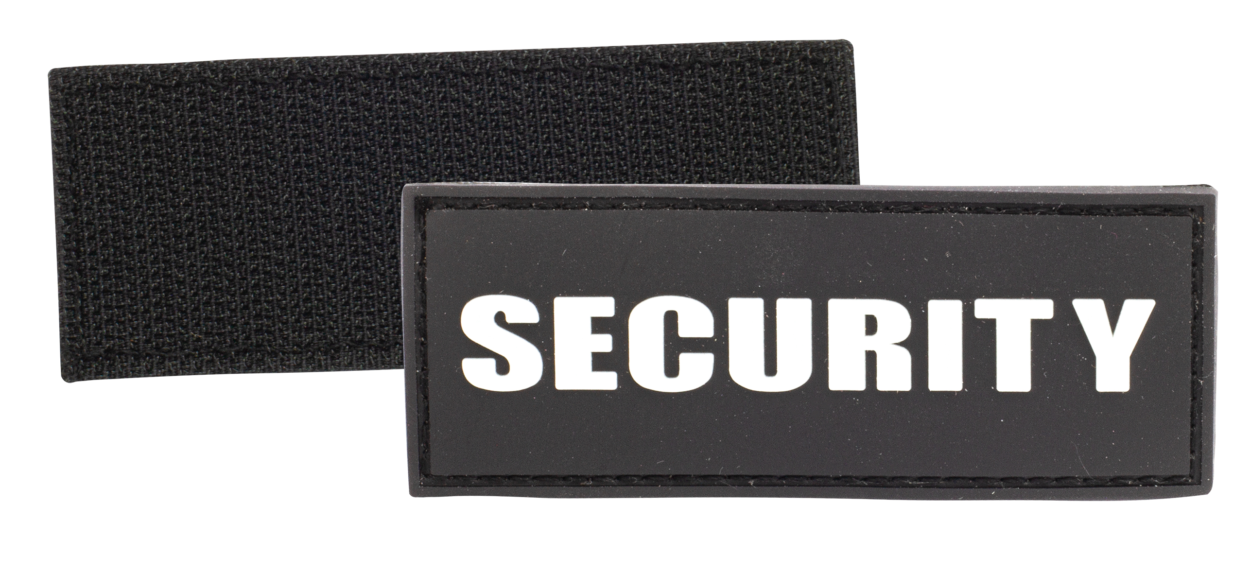 3D Rubber Patch mit Klett Security Schwarz/Weiss